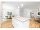 Bright open-concept kitchen with island, granite countertops, and stainless steel appliances at 601 Westway Dr, Gastonia, NC 28054