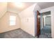 A simple bedroom with neutral walls and wood trim at 602 W 6Th St, Newton, NC 28658