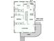 Detailed first floor plan showcasing the layout of the living spaces, bedroom, and kitchen at 602 W 6Th St, Newton, NC 28658