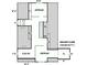 Detailed second floor plan showcasing the layout of the bedrooms, flex room, and bathroom at 602 W 6Th St, Newton, NC 28658