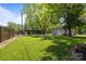 Scenic backyard featuring a shed and mature trees at 6325 Yount Dr, Salisbury, NC 28147