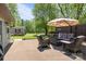 Outdoor patio provides a serene setting with backyard views at 6325 Yount Dr, Salisbury, NC 28147