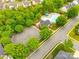 Aerial view of the community pool, surrounded by lush greenery at 8120 Calistoga Ln, Waxhaw, NC 28173