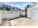 The backyard features a white fence, offering a private and secure outdoor space at 827 Gentlewinds Ct, Fort Mill, SC 29708