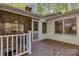 This back deck is the perfect place to relax and enjoy nature with its wooded surroundings at 118 Taylor Ct # 16, Mooresville, NC 28117