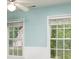 Sun-filled bedroom with fresh paint and two large windows offering a lovely view at 20135 Northport Dr, Cornelius, NC 28031