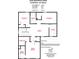 Second floor plan layout featuring room dimensions at 2022 Mcdonald Dr, Stanfield, NC 28163