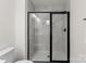 Contemporary bathroom shower with tile and glass door at 2022 Mcdonald Dr, Stanfield, NC 28163