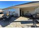 Spacious backyard patio with ample seating, stone pavers, and an open view to the yard at 21110 Bank Fire Ln, Huntersville, NC 28078