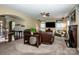 Spacious living room featuring a fireplace, hardwood floors, and ample seating at 219 Pleasant Grove Ln, Mooresville, NC 28115