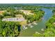 Aerial view of the community boat storage and lake access at 3029 Trace Meadow Ct, York, SC 29745