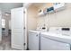 Convenient laundry room equipped with a modern washer and dryer at 314 Embers Ln, Clover, SC 29710