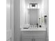 Stylish powder room with modern fixtures and elegant design at 3933 Ayrshire Pl, Charlotte, NC 28210