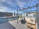Rooftop patio area with pergola, seating, and string lights at 520 Sedgefield Park Dr, Charlotte, NC 28203