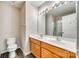 Bathroom with a double vanity and a shower, along with natural light at 5206 Fire Water Ln, Fort Mill, SC 29707