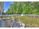 Large backyard with a swing set and trampoline, perfect for outdoor activities and Gathering fun at 79115 Ridgehaven Rd, Lancaster, SC 29720