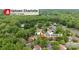 This aerial view highlights proximity to Uptown Charlotte from 8326 Ramath Dr at 8326 Ramath Dr, Charlotte, NC 28211