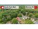 This aerial view highlights proximity to South Park Mall and Monroe Rd from 8326 Ramath Dr at 8326 Ramath Dr, Charlotte, NC 28211