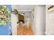 Inviting entryway leading to a living room with a fireplace at 8326 Ramath Dr, Charlotte, NC 28211