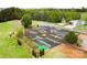 Aerial view of a well-maintained miniature golf course, offering Gathering-friendly entertainment at 127 Hummingbird Cir, New London, NC 28127