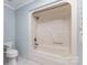 Bathroom featuring a white tub and shower combination at 1468 Woodhurst Dr, Rock Hill, SC 29732