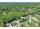 Stunning aerial shot of a home with mature trees and landscaping, located on a private street at 1959 Landry Ln, Rock Hill, SC 29732