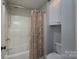 Bathroom with a shower/tub combo and colorful shower curtain at 1959 Landry Ln, Rock Hill, SC 29732