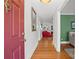 Inviting entryway with gleaming hardwood floors and a glimpse of the cozy living spaces at 2100 Stonewood Dr, Charlotte, NC 28210