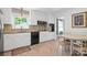 Well-equipped kitchen with white cabinetry, stainless steel appliances, and a cozy breakfast nook at 2100 Stonewood Dr, Charlotte, NC 28210