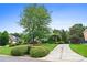 Scenic view of the home and its lovely landscaping, including a long driveway at 3420 Maryhurst Ln, Charlotte, NC 28226
