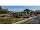 A row of golf carts available for a day on the community golf course at 6005 Abergele Ln, Matthews, NC 28104