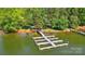 A serene waterfront view with a private dock, gazebo, and access to a tranquil lake at 6712 Cove Ln, Sherrills Ford, NC 28673