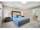 Bedroom with a large bed, a tray ceiling, neutral walls, and carpeted floor at 8004 Fountainbrook Dr # 15, Indian Trail, NC 28079