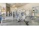 Community gym featuring modern weight training and exercise equipment with ample room at 9802 Sky Vista Dr, Huntersville, NC 28078