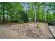 Beautifully landscaped backyard featuring a garden and stone path for a tranquil outdoor setting at 10319 Remembrance Trl, Huntersville, NC 28078