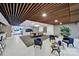 Spacious lobby area with comfortable seating, fireplace and stylish decor at 1323 Queens Rd # 420, Charlotte, NC 28207