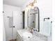 Stylish bathroom boasts granite countertop, modern lighting, and walk-in shower at 1488 Ernest Rd, York, SC 29745