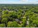 An aerial view of the neighborhood showcasing the mature trees and the surrounding canopy at 1949 S Wendover Rd, Charlotte, NC 28211