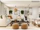 Open-concept living room boasts ample seating, stylish decor, and seamless flow into the adjacent kitchen and dining area at 2112 Columbidae Ln, Gastonia, NC 28052