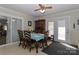Bright dining area with a classic table set, perfect for Gathering meals and entertaining at 212 Davies Cir, Cleveland, NC 27013