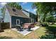 Backyard patio with hot tub, lounge seating, and lush greenery creating a serene and inviting outdoor space at 2278 Jon Chris Dr, Harrisburg, NC 28075