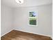 Bright bedroom with hardwood flooring and a large window at 269 Bud Black Rd, Crouse, NC 28033