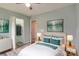Comfortable bedroom features a closet, soft lighting, and decor with a cool color scheme at 301 Walkers Ridge Dr, Shelby, NC 28152