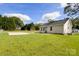 Spacious backyard featuring a well-maintained lawn, detached garage potential at 318 Huffman Rd, Gastonia, NC 28056