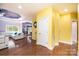 Spacious living room that leads into a dining room and features hardwood floors at 3837 1St Street Nw Ln, Hickory, NC 28601