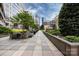 Community courtyard with seating and lush landscaping at 400 N Church St # 413, Charlotte, NC 28202