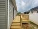 A lovely wooden back deck outside the home at 4172 Saltwood Dr, Hickory, NC 28602