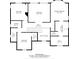 Second floor plan with bedrooms, bathrooms, laundry, and walk in closet space provides layout and area in square feet at 4853 Walnut Grove St, Harrisburg, NC 28075