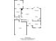 Layout of the first floor featuring the kitchen, living room, dining room, and garage dimensions for easy visualization at 4853 Walnut Grove St, Harrisburg, NC 28075