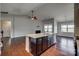 Kitchen highlighting a large island, stainless steel appliances and a view to the living room at 4926 Trayton Ave, Gastonia, NC 28056